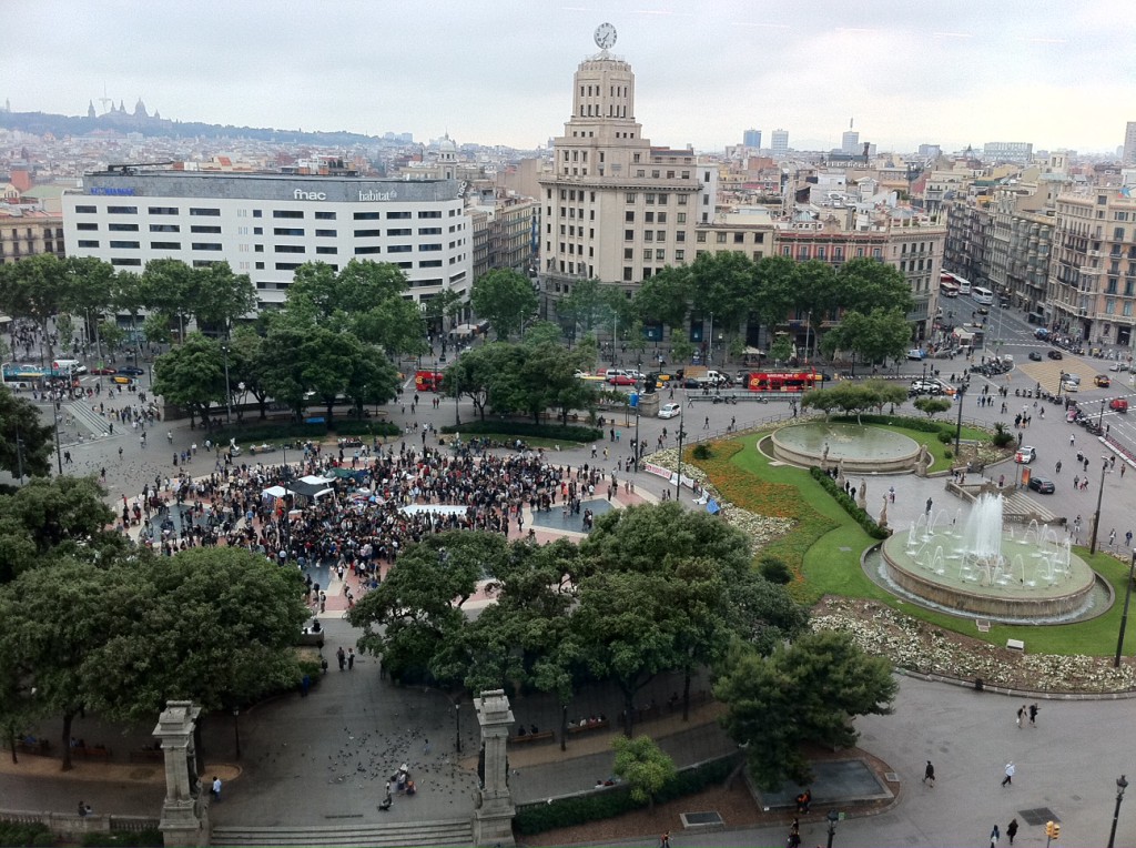 Plaça de Catalunya in Barcelona